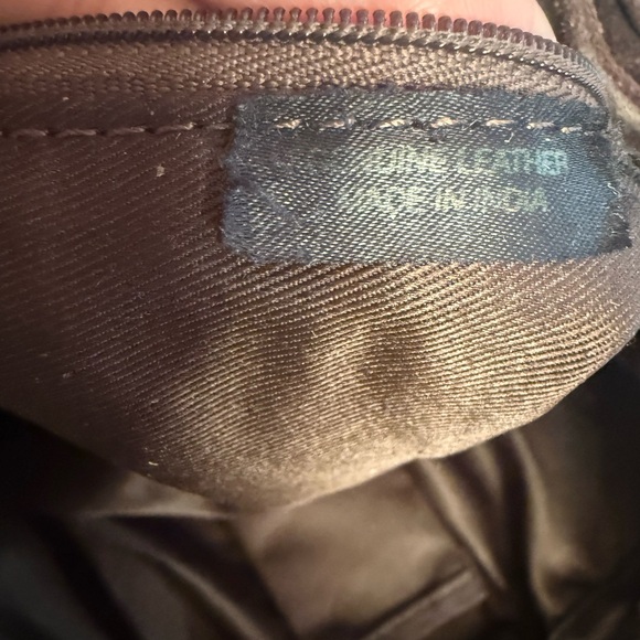 70's Retro Red Bohemian Style Suede Patchwork Leather Satchel Hobo Shoulder Bag - Picture 7 of 9